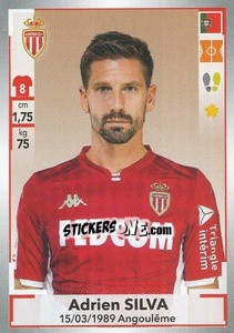 Sticker Adrien Silva - FOOT 2019-2020 n. 254 - Panini
