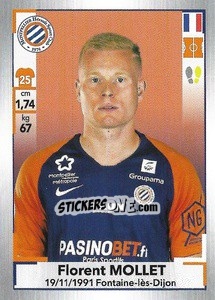 Figurina Florent Mollet - FOOT 2019-2020 - Panini