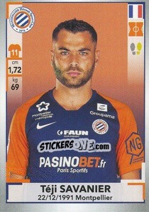 Sticker Téji Savanier - FOOT 2019-2020 n. 279 - Panini