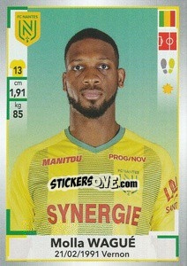 Sticker Molla Wagué - FOOT 2019-2020 n. 294 - Panini