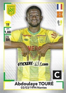 Sticker Abdoulaye Touré - FOOT 2019-2020 - Panini