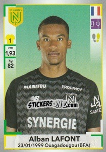 Sticker Alban Lafont - FOOT 2019-2020 n. 297 - Panini