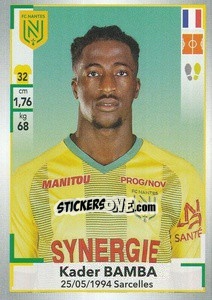 Cromo Kader Bamba - FOOT 2019-2020 n. 299 - Panini