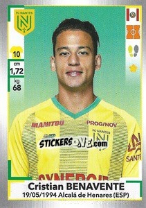 Sticker Cristian Benavente - FOOT 2019-2020 n. 300 - Panini