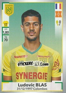 Sticker Ludovic Blas - FOOT 2019-2020 n. 301 - Panini