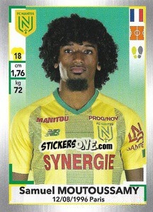 Sticker Samuel Moutoussamy - FOOT 2019-2020 n. 304 - Panini