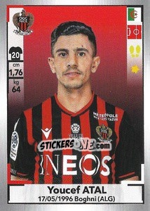 Sticker Youcef Atal - FOOT 2019-2020 n. 314 - Panini