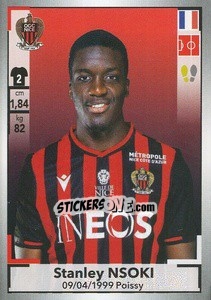 Sticker Stanley Nsoki - FOOT 2019-2020 n. 317 - Panini