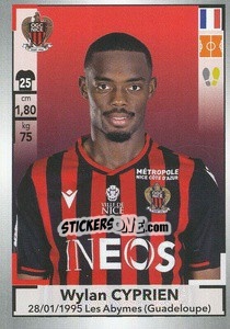 Sticker Wylan Cyprien - FOOT 2019-2020 n. 324 - Panini