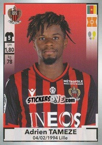 Sticker Adrien Tameze - FOOT 2019-2020 n. 327 - Panini