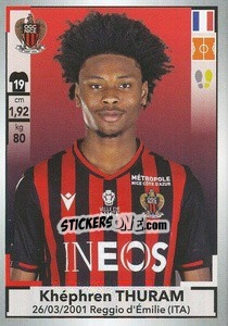 Sticker Khéphren Thuram - FOOT 2019-2020 n. 329 - Panini