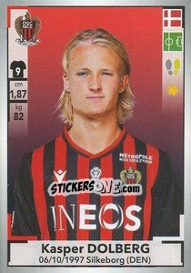 Sticker Kasper Dolberg - FOOT 2019-2020 n. 331 - Panini