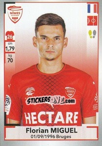 Sticker Florian Miguel - FOOT 2019-2020 n. 342 - Panini