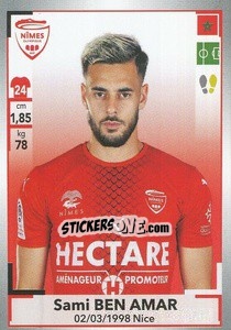 Sticker Sami Ben Amar - FOOT 2019-2020 n. 354 - Panini
