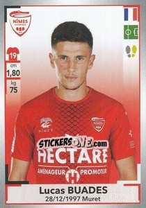 Figurina Lucas Buades - FOOT 2019-2020 - Panini