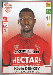 Cromo Kevin Denkey - FOOT 2019-2020 n. 356 - Panini