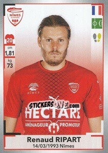 Sticker Renaud Ripart - FOOT 2019-2020 n. 358 - Panini