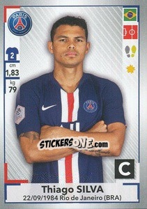 Sticker Thiago Silva - FOOT 2019-2020 n. 371 - Panini