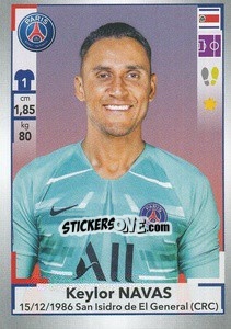 Sticker Keylor Navas - FOOT 2019-2020 n. 372 - Panini