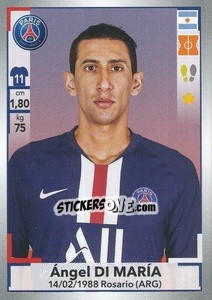 Sticker Ángel Di María - FOOT 2019-2020 n. 374 - Panini