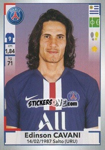 Sticker Edinson Cavani - FOOT 2019-2020 n. 380 - Panini