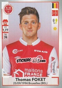 Sticker Thomas Foket - FOOT 2019-2020 n. 391 - Panini