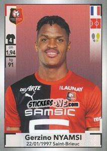 Sticker Gerzino Nyamsi - FOOT 2019-2020 n. 418 - Panini