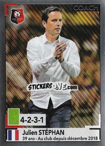 Sticker Julien Stéphan - FOOT 2019-2020 n. 420 - Panini