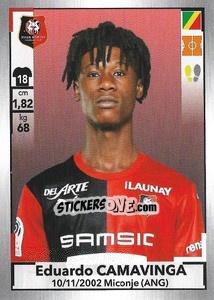 Sticker Eduardo Camavinga - FOOT 2019-2020 n. 424 - Panini