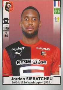 Cromo Jordan Siebatcheu - FOOT 2019-2020 - Panini