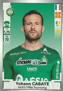 Figurina Yohan Cabaye - FOOT 2019-2020 - Panini