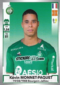 Cromo Kévin Monnet-Paquet - FOOT 2019-2020 n. 452 - Panini
