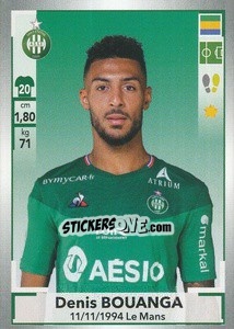 Figurina Denis Bouanga - FOOT 2019-2020 - Panini