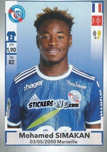 Cromo Mohamed Simakan - FOOT 2019-2020 - Panini