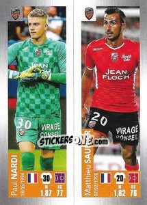 Sticker Nardi / Saunier - FOOT 2019-2020 n. 541 - Panini