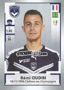 Sticker Rémi Oudin - FOOT 2019-2020 n. M5 - Panini