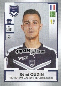 Sticker Rémi Oudin - FOOT 2019-2020 - Panini