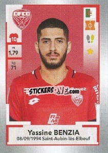 Sticker Yassine Benzia - FOOT 2019-2020 - Panini