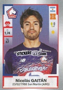 Sticker Nicolás Gaitán - FOOT 2019-2020 n. M8 - Panini