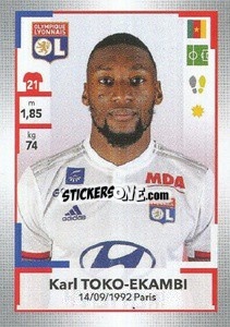 Sticker Karl Toko-Ekambi - FOOT 2019-2020 n. M10 - Panini
