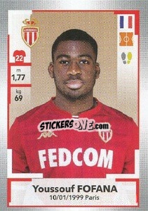 Figurina Youssouf Fofana - FOOT 2019-2020 - Panini