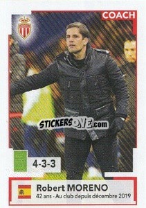 Sticker Robert Moreno (coach) - FOOT 2019-2020 - Panini