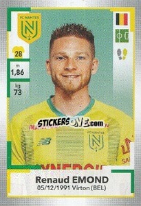 Figurina Renaud Emond - FOOT 2019-2020 n. M18 - Panini