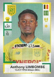 Sticker Anthony Limbombe - FOOT 2019-2020 n. M19 - Panini