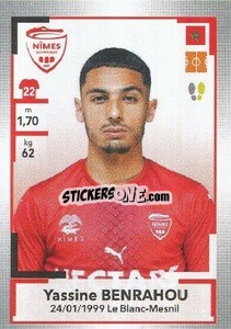 Sticker Yassine Benrahou - FOOT 2019-2020 n. M23 - Panini