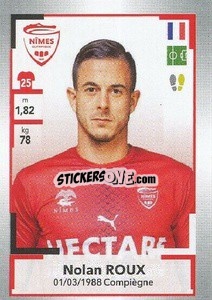 Sticker Nolan Roux - FOOT 2019-2020 - Panini