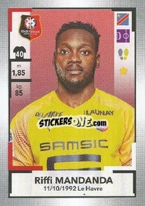 Figurina Riffi Mandanda - FOOT 2019-2020 n. M27 - Panini