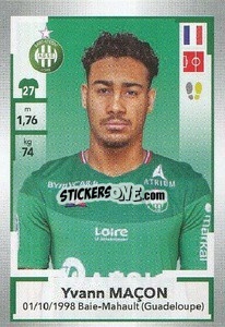 Cromo Yvann Maçon - FOOT 2019-2020 - Panini