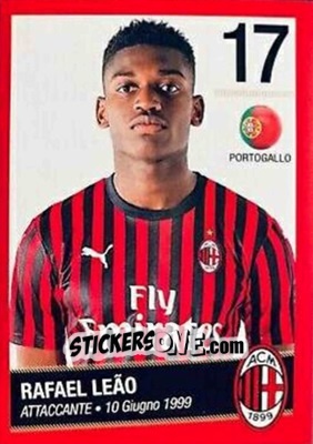 Sticker Rafael Leao - A.C. Milan 2019-2020 n. 46 - Euro Publishing