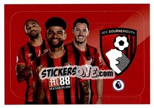 Figurina AFC Bournemouth (Philip Billing / Callum Wilson / Adam Smith) - Premier League Inglese 2019-2020 - Panini